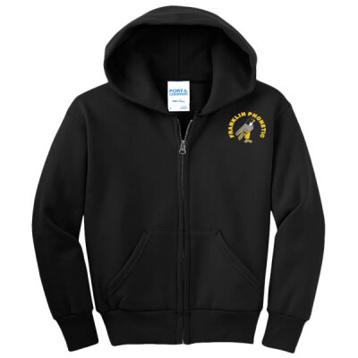 Franklin Youth Core Fleece Full Zip Hooded Sweatshirt  Thumbnail
